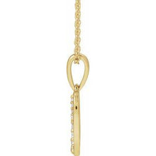 14K Yellow 1/10 CTW Natural Diamond Initial O 18