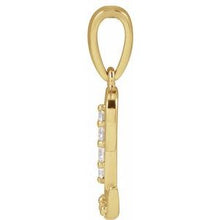 14K Yellow 1/10 CTW Natural Diamond Initial L Pendant 689337:620:P