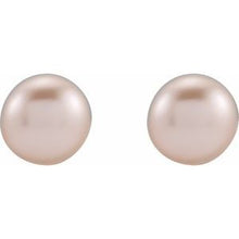 Sterling Silver Cultured Pink Freshwater Pearl Earrings 651659:140:P
