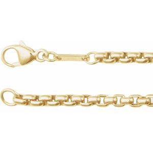 14K Yellow 2.6 mm Rounded Box 20" Chain CH1090:608:P