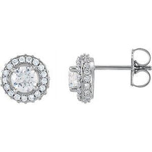 Platinum 7/8 CTW Natural Diamond Earrings 68602:1110:P