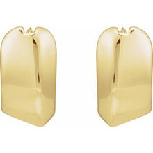 14K Yellow Electroform 19 mm Puffed Hoop Earrings 689336:100:P