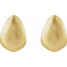 14K Yellow Electroform Teardrop Earrings 689331:100:P