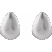 Sterling Silver Electroform Teardrop Earrings 689331:101:P