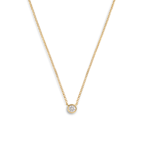 Shinola Jewelry 1/4 Carat Round Diamond Necklace S1820301832-C-14kYG-OS-IND