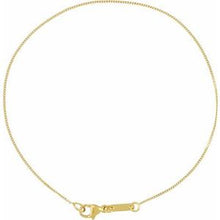 14K Yellow .8 mm Diamond-Cut Curb 7