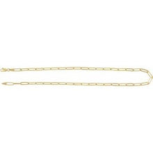 18K Yellow Gold-Plated Sterling Silver 3.85 mm Paperclip-Style 18