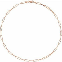 14K Rose 3.85 mm Paperclip-Style 16