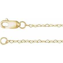 14K Yellow .8 mm Heart 7