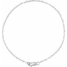 14K White .8 mm Heart 7