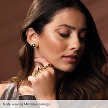 14K Yellow 18 mm Electroform Domed Earrings 689330:100:P