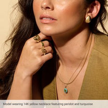 14K Yellow Natural Mexican Fire Opal & Natural Citrine Halo-Style 16-18