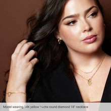 14K Rose 1/4 CTW Natural Diamond French-Set Bar 16