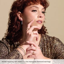 14K Rose 1 1/2 CTW Lab-Grown Diamond Drilled Diamond Earrings 689338:LG602:P