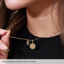 14K White .85 mm Faceted Beaded Cable 20