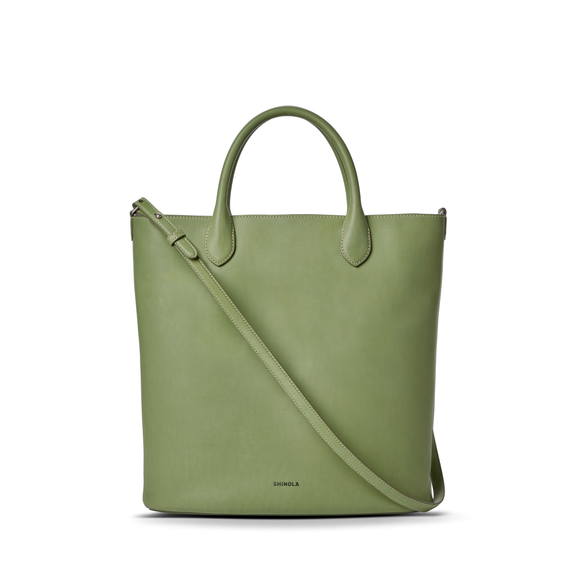 Shinola Leather 12 Hour Tote Bag S0320301989-1-Eucalyptus-OS-VNM