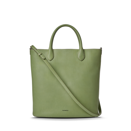 Shinola Leather 12 Hour Tote Bag S0320301989-1-Eucalyptus-OS-VNM