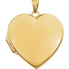 14K Yellow Engravable Heart Locket  86053:1000:P