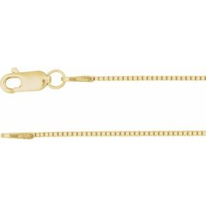14K Yellow .75 mm Box 16" Chain CH619:288079:P