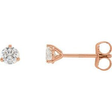 14K Rose 1/5 CTW Natural Diamond Stud Earrings 66233:60154:P