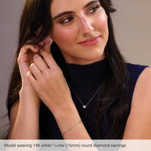 14K Rose 7/8 CTW Lab-Grown Diamond Front-Back Earrings 688818:LG602:P