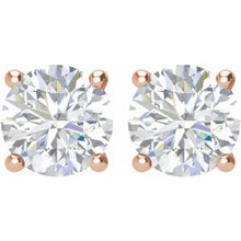14K Rose 2 CTW Natural Diamond Stud Earrings 1874:70236:P