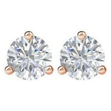 14K Rose 1 CTW Natural Diamond Stud Earrings 66233:60159:P