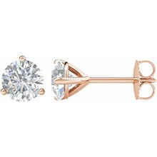 14K Rose 1 CTW Natural Diamond Stud Earrings 66233:60143:P