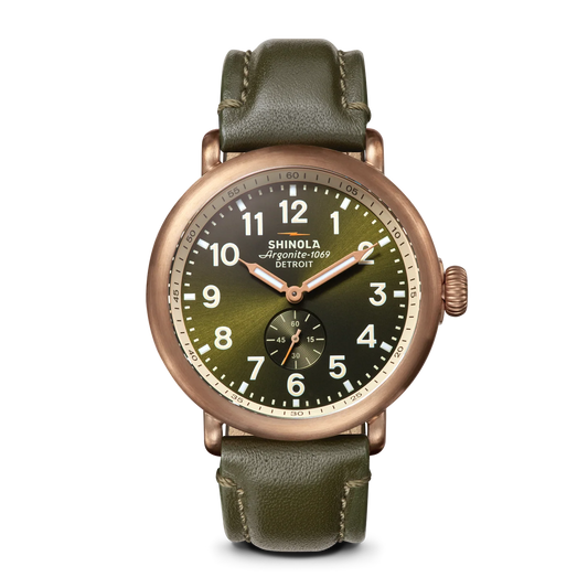 Bronze Runwell 34mm Dark Olive Watch S0120494089-1-DkOlv-43-USA