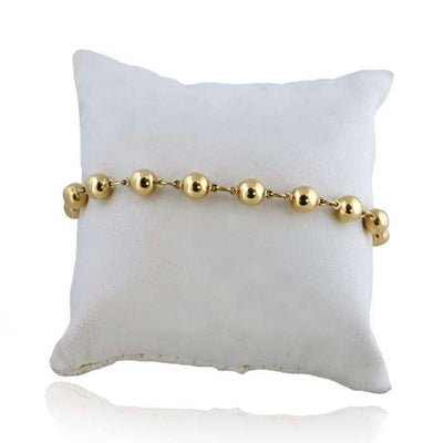 14k Yellow Gold Ball Design Bracelet