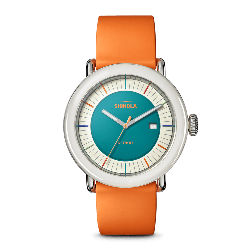 Shinola Detrola Watch S0120315262-1-AquGrn-41-USA