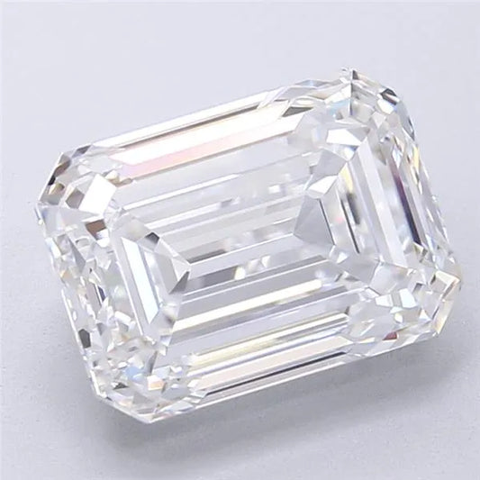 4.21ct Emerald Lab Grown Diamond (Colour D, Clarity IF, IGI)