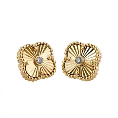 Women’s 14k Gold Flower Earrings