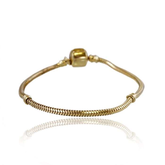 14k Yellow Gold Beaded Bracelet