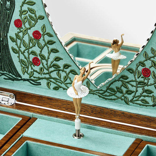 Ballet Musical Jewellery Box – Sleeping Beauty Walnut Wood 190116