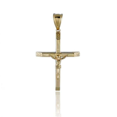 10k Gold Jesus Christ Cross Pendant