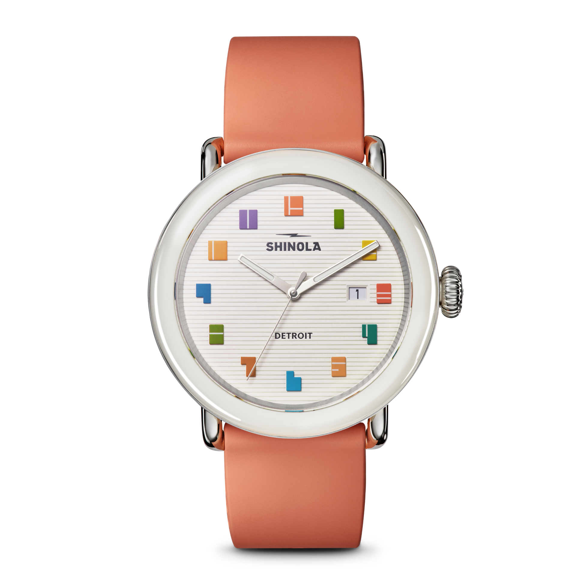Shinola Detrola Watch S0120307578-1-WarmGry-41-USA