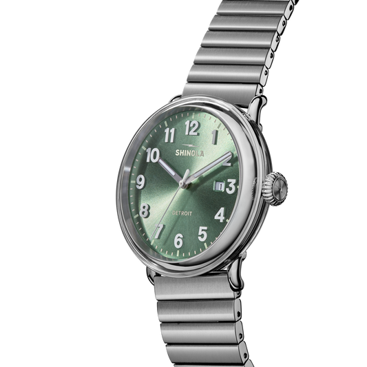 Shinola Detrola Watch S0120494125-1-CypressGrn-41-USA