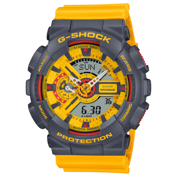 G-Shock GA110Y-9A 90's Retro Ana-Digi Yellow