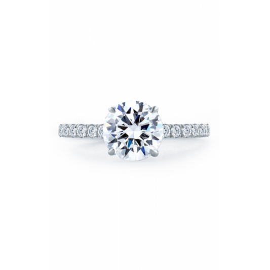 A.Jaffe Engagement Rings Statement Round Quilted Engagement Ring ME1865Q/143