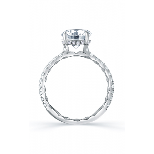 A.Jaffe Engagement Rings Statement Round Quilted Engagement Ring ME1865Q/143
