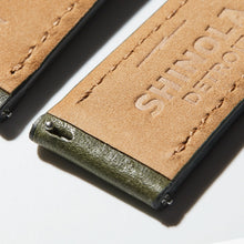 Shinola 24mm Olive Leather Strap 20264089-sdt-013198001