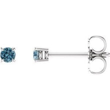 14K White 2.5 mm Natural Sky Blue Topaz Stud Earrings 1874:70102:P