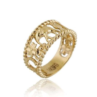 Women’s 14k Gold Lucky Ring
