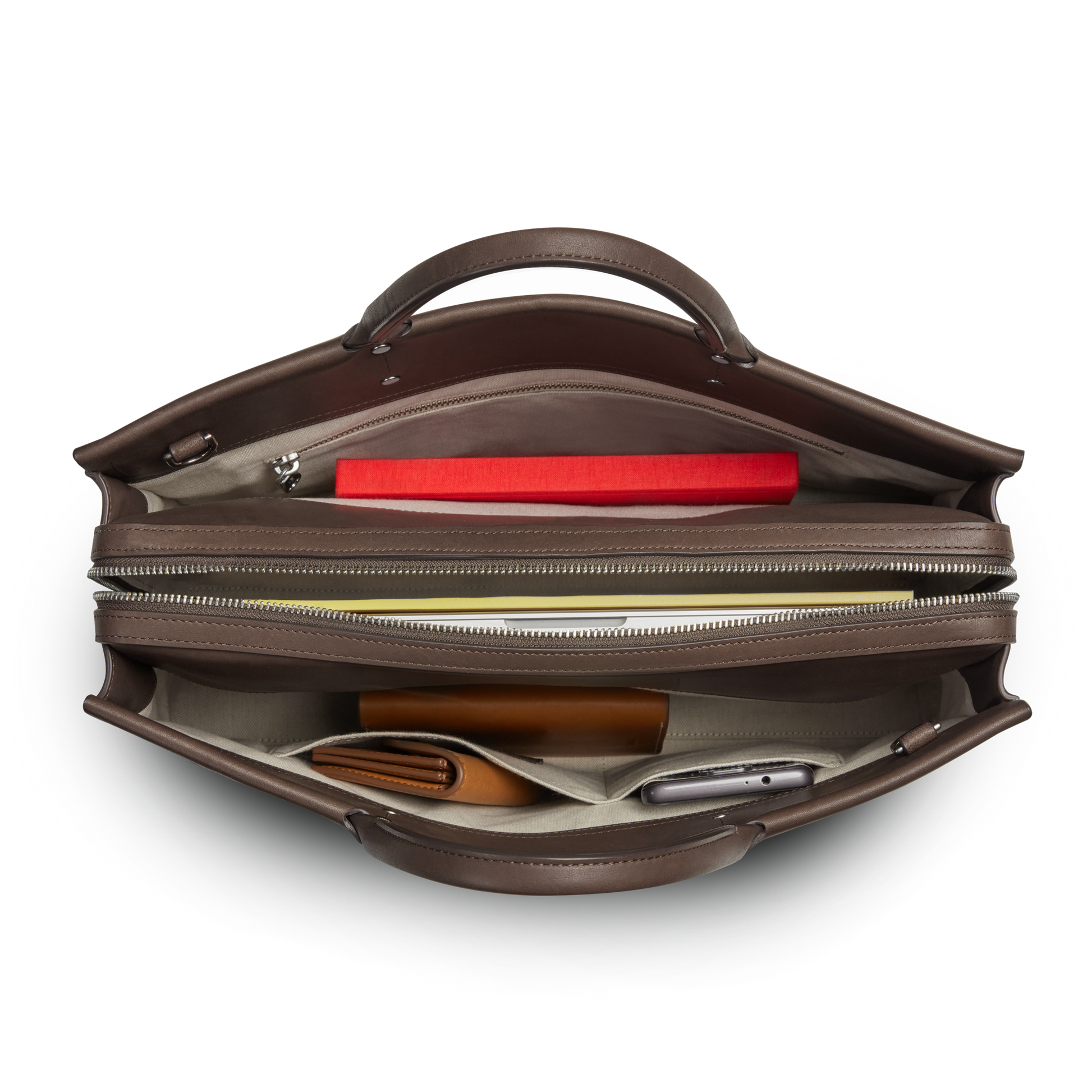 Shinola Leather Day Satchel S0320301980-1-Espresso-OS-VNM