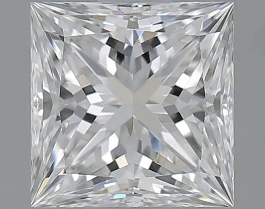 1.01ct Princess Natural Diamond (Colour E, Clarity VVS1, Cut EX, GIA Certified)