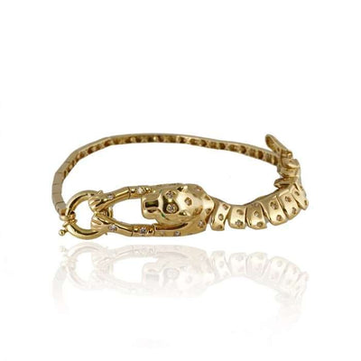 14k Gold Fancy Panther Bracelet