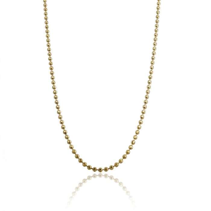 14k Yellow Gold Military Style Chain