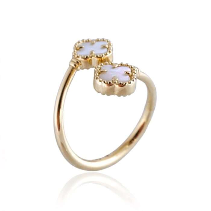 Women’s 14k Gold Flowers Ring