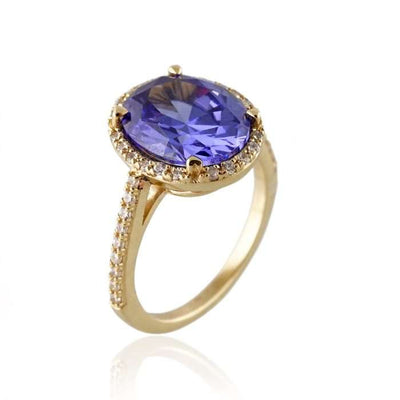 10k Gold Purple Stone Ring